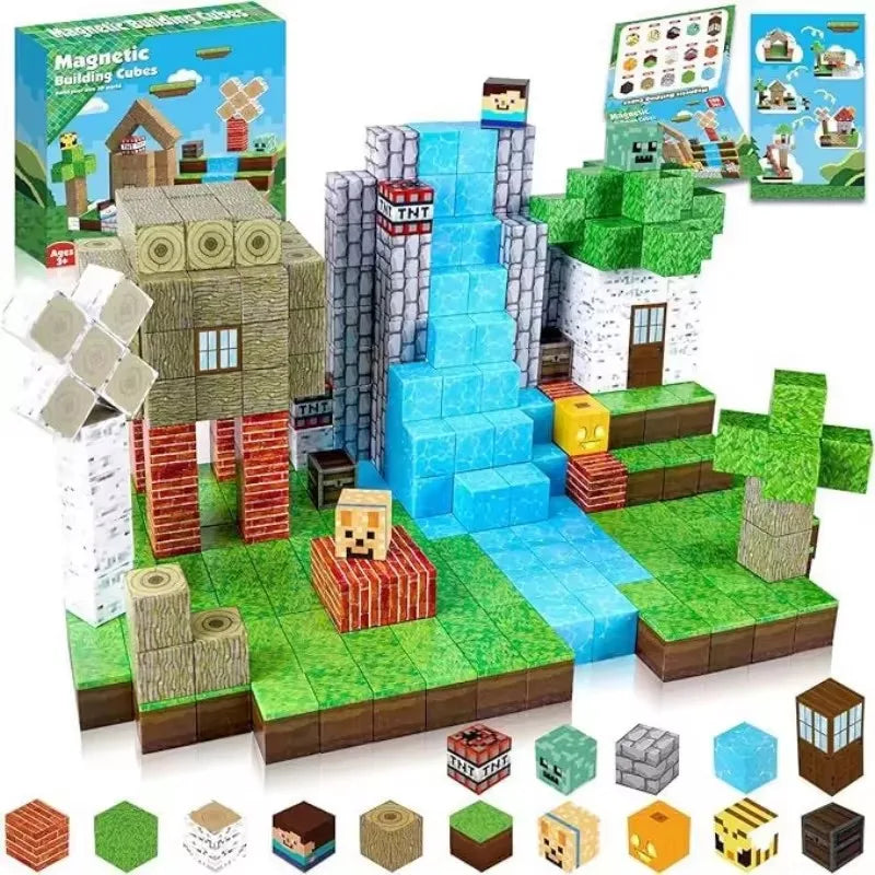 Cubos De Construccion Magnéticos | 100 piezas